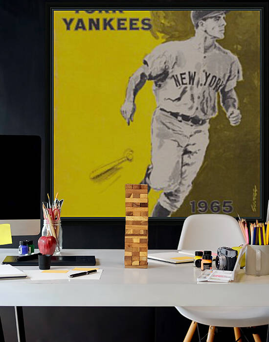 1965 New York Yankees Art  by Row One Brand