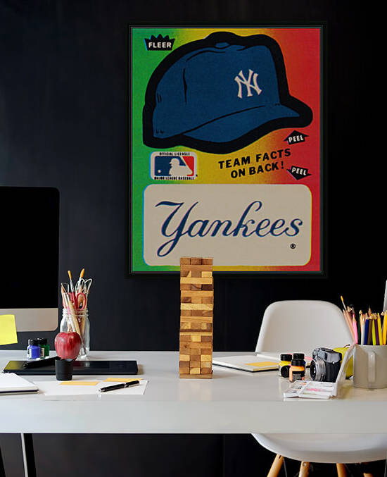 1982 Fleer Decal New York Yankees Wall Art by Row One Brand