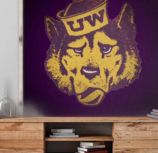 Vintage UW Husky Sailor Art by Row One Brand