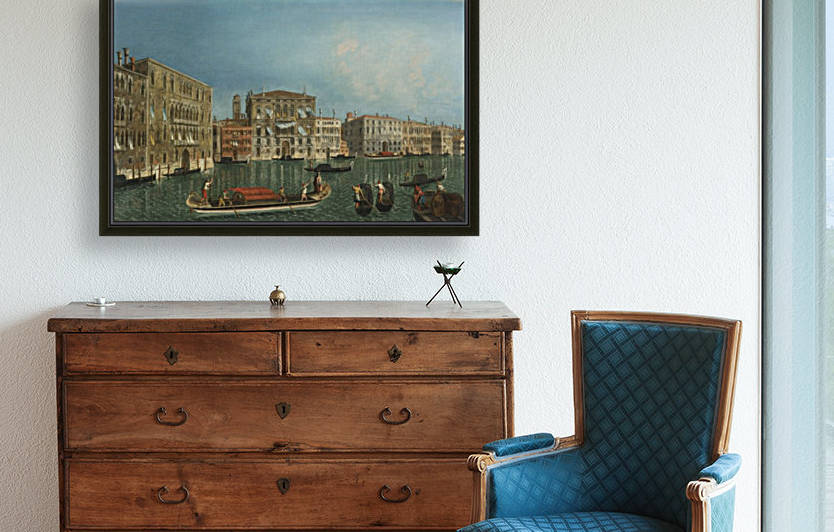The Grand Canal, Venice, with Palazzo Foscari and Palazzo Balbi by Michele Marieschi