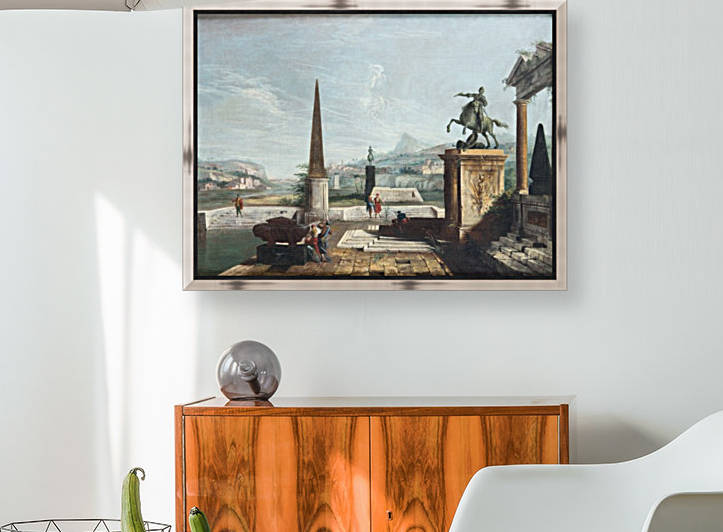 Among ruins by Michele Marieschi