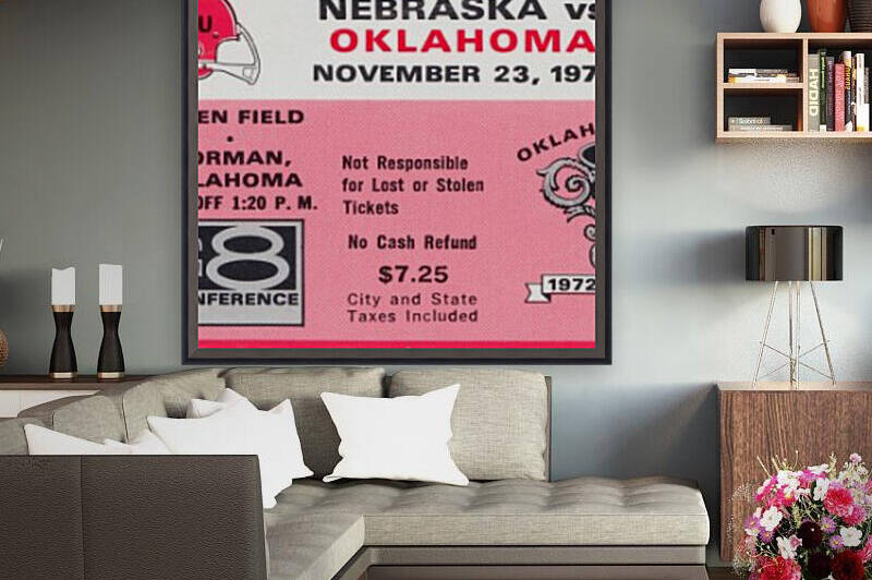 1973 Oklahoma vs. Nebraska by Row One Brand