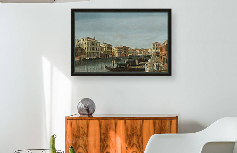 View of the Grand Canal, Venice, at the level of the Pescheria and of Palazzo Michiel Alle Colonne by Michele Marieschi