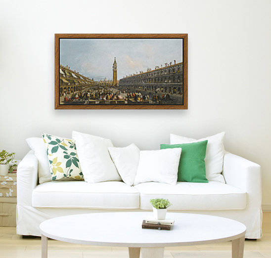 Venice, a view of the Piazza San Marco with the uscita in pozzetta of Doge Pietro Grimani on 30 June 1741 by Michele Marieschi