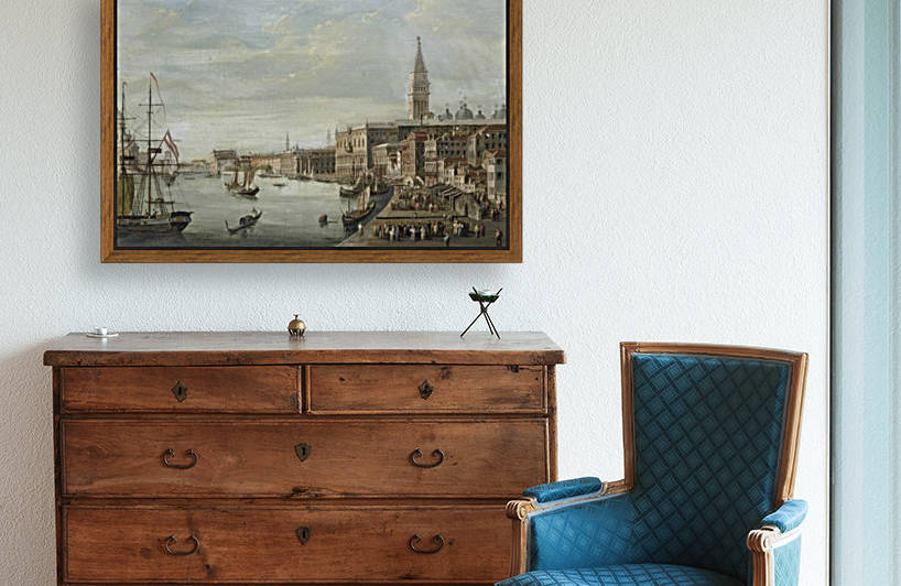 The Doge Palace with the Campanile, the Libreria Marciana and Santa Maria by Michele Marieschi