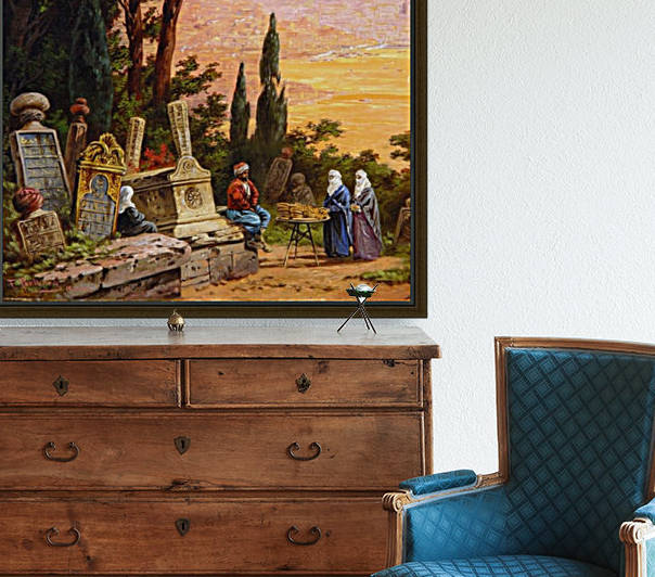 Oriental pretzel seller by Georg Perlberg