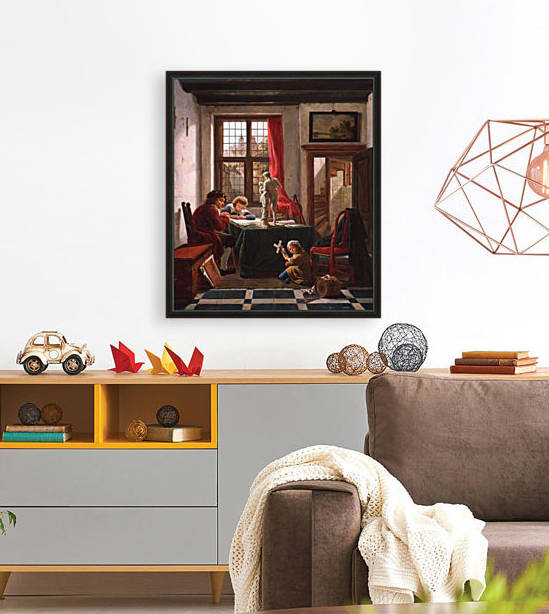 The drawing lesson by Abraham van Strij