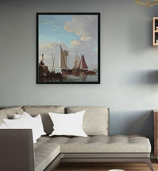 Entering a Dutch port by Abraham van Strij