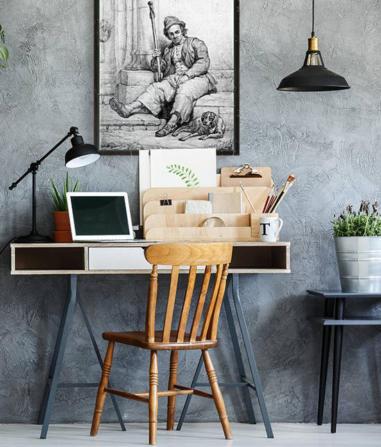 Sitting man with dog by Abraham van Strij