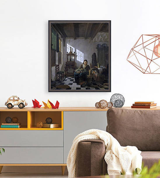 De huisvrouw by Abraham van Strij