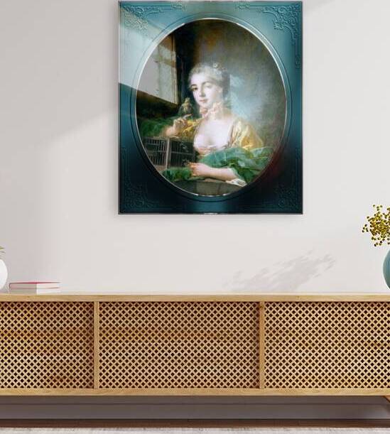 Portrait Of Madame Badouin The Artists Daughter by Francois Boucher Old Masters Classical Art Reproduction by xzendor7