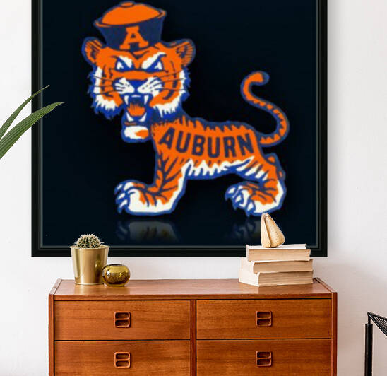 Auburn Tigers Vintage Art by Row One Brand