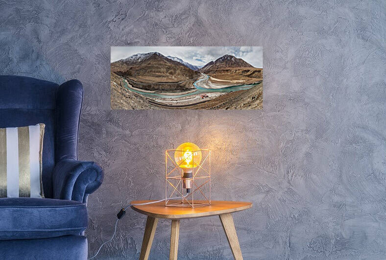 Confluence - Indus and Zanskar Rivers in Ladakh Himalaya India by Samyak Kaninde