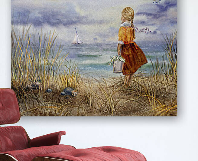 Girl And The Ocean by Irina Sztukowski