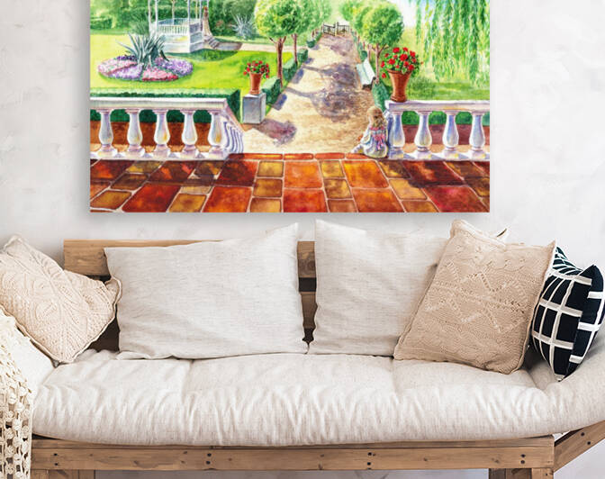 Girl In The Garden by Irina Sztukowski