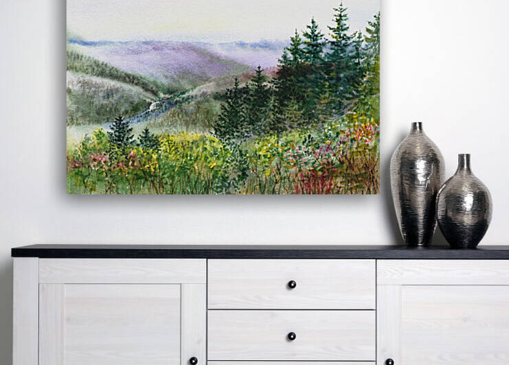 Landscape With Redwood Creek  by Irina Sztukowski