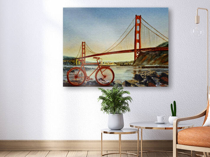 Bicycle In San Francisco by Irina Sztukowski