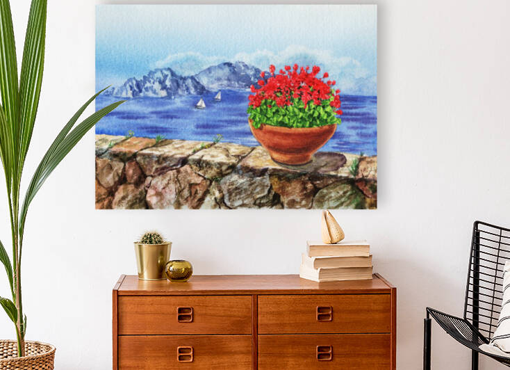 Italy Amalfi Coast Vew Of Anacapri by Irina Sztukowski