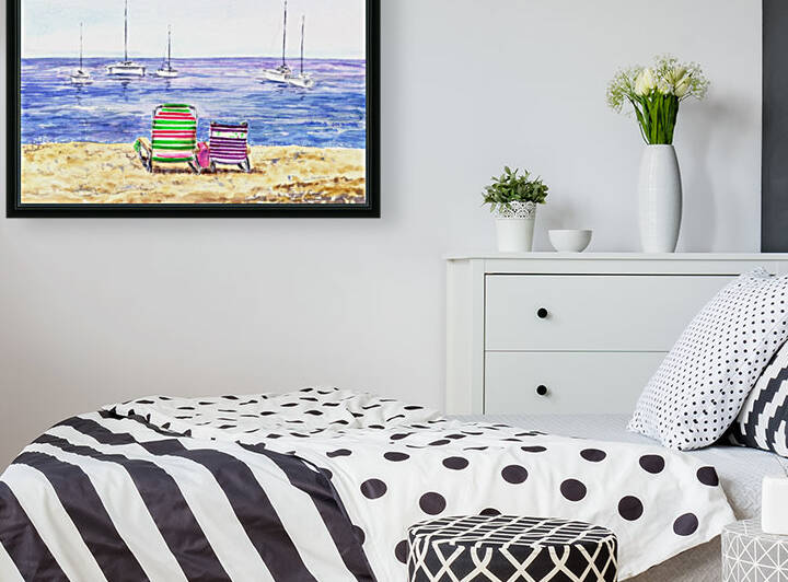 Two Chairs On The Beach by Irina Sztukowski