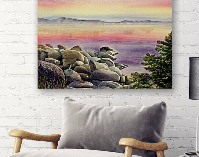 Purple Sunset At The Lake by Irina Sztukowski