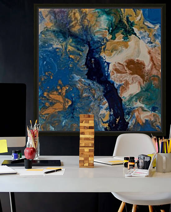 Blue lagoon by Jenny Chandler Art