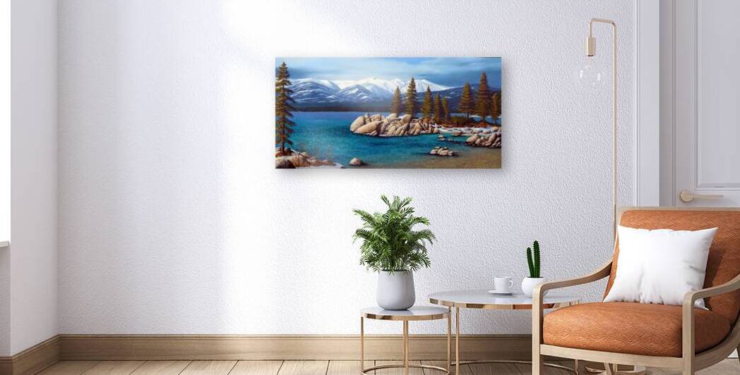 Winter At Sand Harbor Lake Tahoe by Frank Wilson