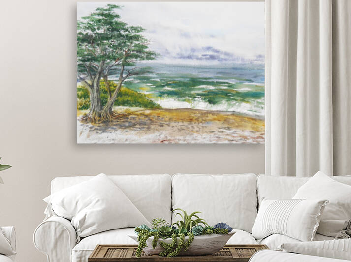 Stormy Morning At The Ocean Shore by Irina Sztukowski