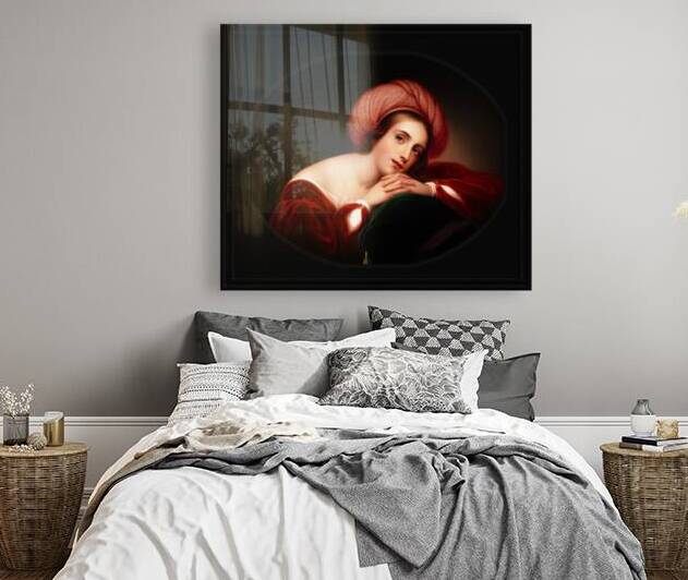 Idealized Portrait by Rembrandt Peale Old Masters Fine Art Reproduction by xzendor7