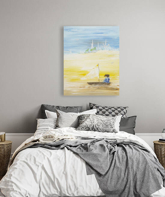 Sailing in the desert. by Martine Harris