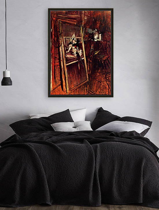 Inside the studio of the painter with youth Errazuriz by Giovanni Boldini