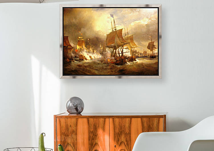 Battle of Ushant by Jean Antoine Theodore de Gudin