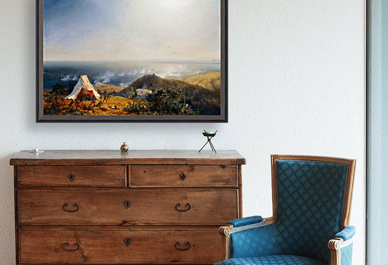 Attack of Algiers by Sea by Jean Antoine Theodore de Gudin