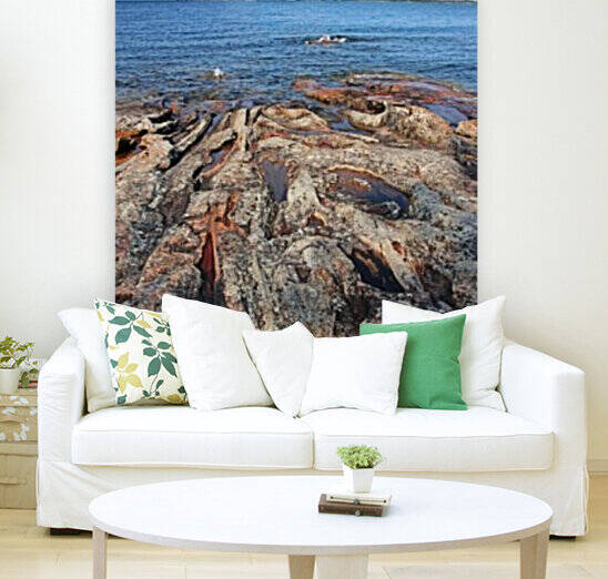 The Rock Of Wreck Island IV by Deb Oppermann