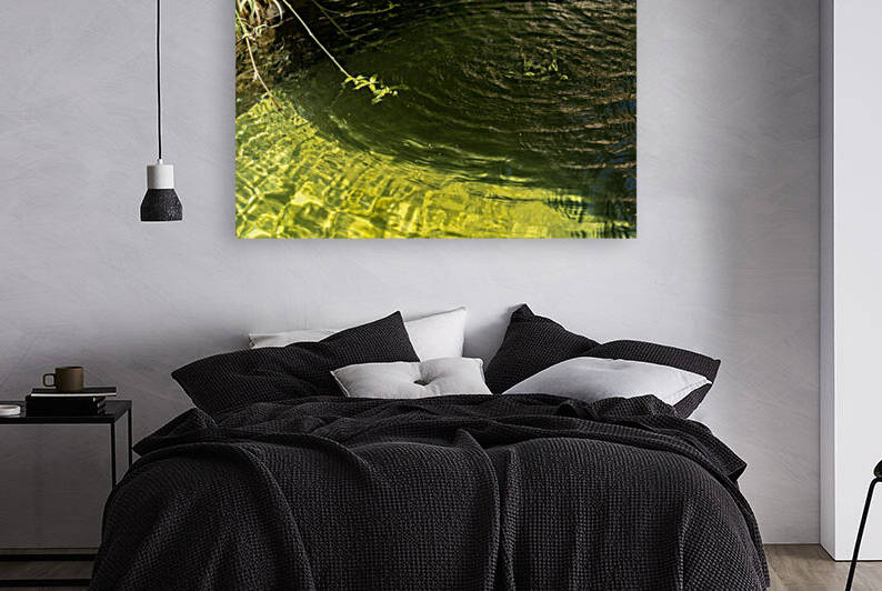 Jewel Toned Fountain - From Rich Peridot to Deep Emerald with a Green Plant Accent by GeorgiaM