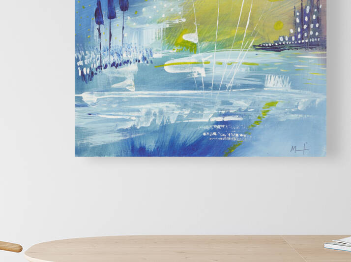 BLUE Landscape. by Martine Harris