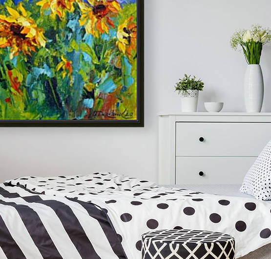 Sunflowers and wind  by Olha Darchuk 