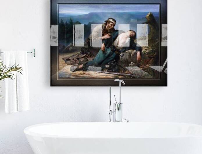 Recognition North and South by Constant Mayer Classical Fine Art Old Masters Reproduction by xzendor7