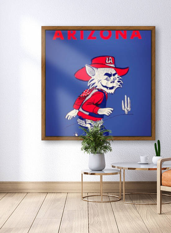 1964 Arizona Wildcat Art by Row One Brand