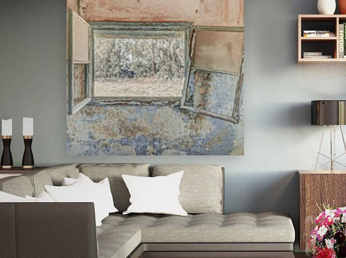 Window, looking out of a derelict building by Assaf Frank