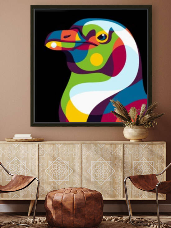 Penguin Pop Art Illustration by wpaprint