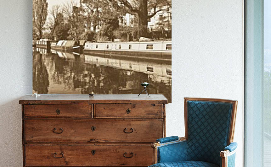 old style Collection - Boats on the river by Bentivoglio Photography