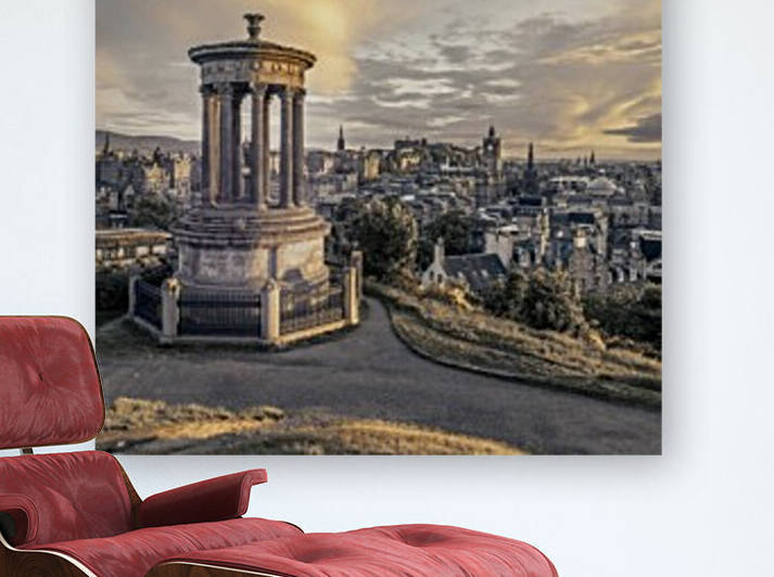 A view from Carlton Hill, Edinburgh, Scotland by Assaf Frank