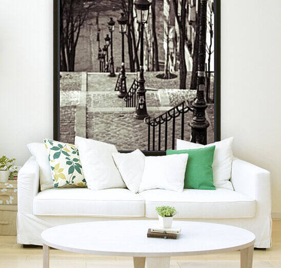 The famous staircase in Montmartre, Paris, France by Assaf Frank