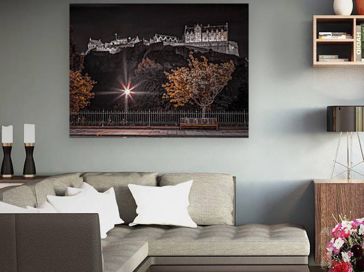 Edinburgh Castle at night by Assaf Frank