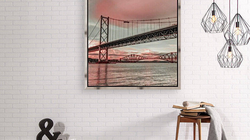 Forth Road Birdge at dusk by Assaf Frank