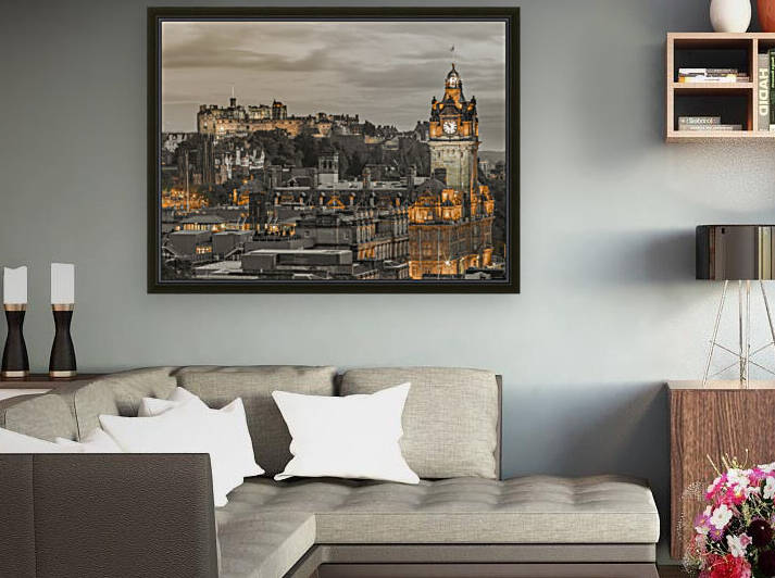 Edinburgh Castle and The Balmoral Hotel, Scotland by Assaf Frank