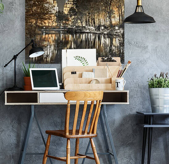 Evening view of Central Park in New York City by Assaf Frank