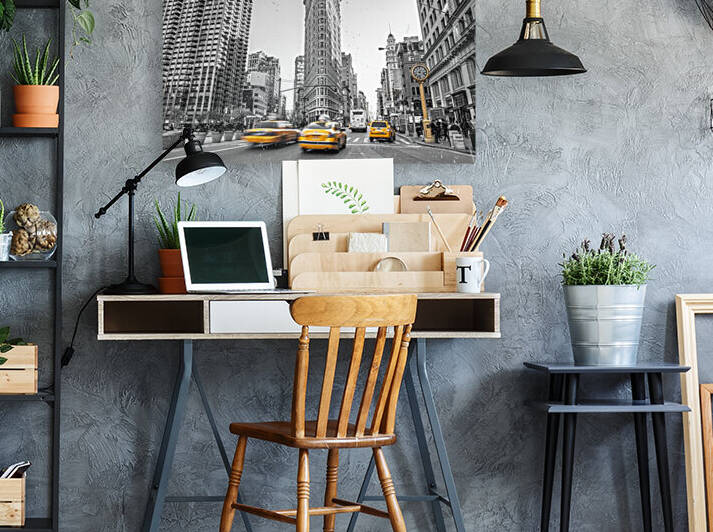Yellow Taxis,  Flatiron Building, Manhattan, New York by Assaf Frank
