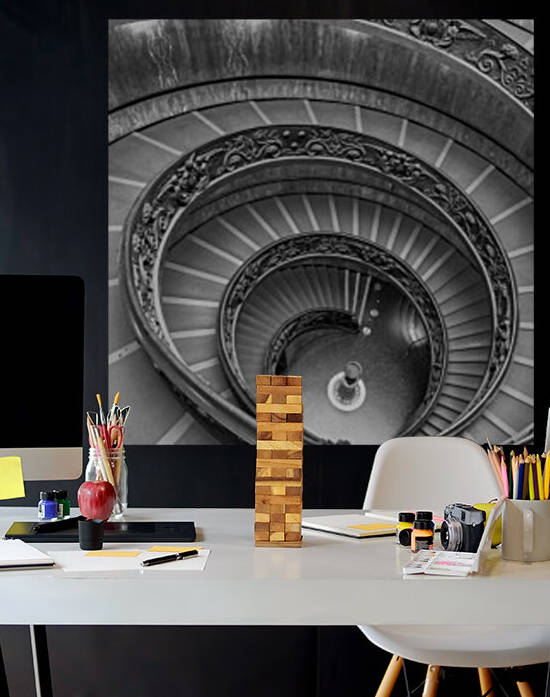 Spiral staircase at the Vatican museum, Rome, Italy by Assaf Frank