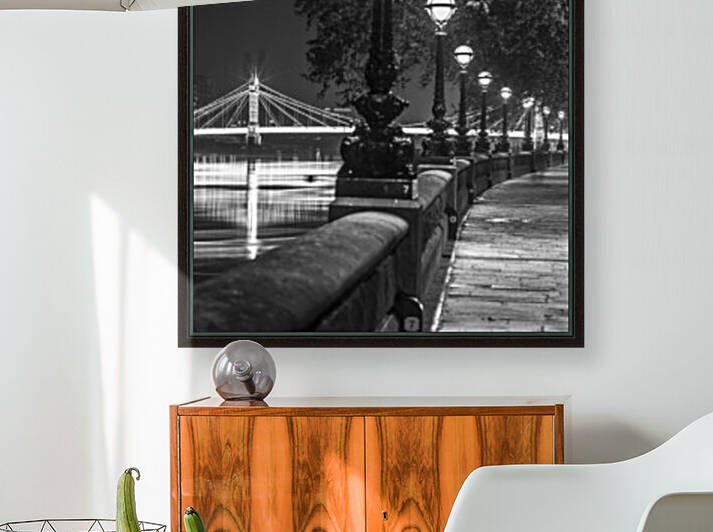 London Riverside Promenade with Albert Bridge by Assaf Frank